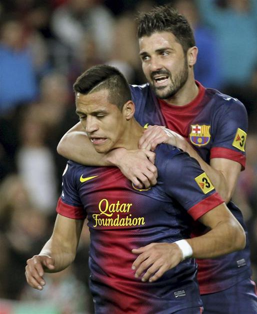 Alexis Sanchez Villa Barcelona Deportivo Liga BBVA Španija liga prvenstvo