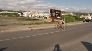 kolesar nesreča Lucija