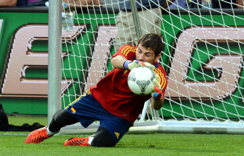 Casillas Italija Španija finale trening Kijev Euro 2012 | Avtor: EPA
