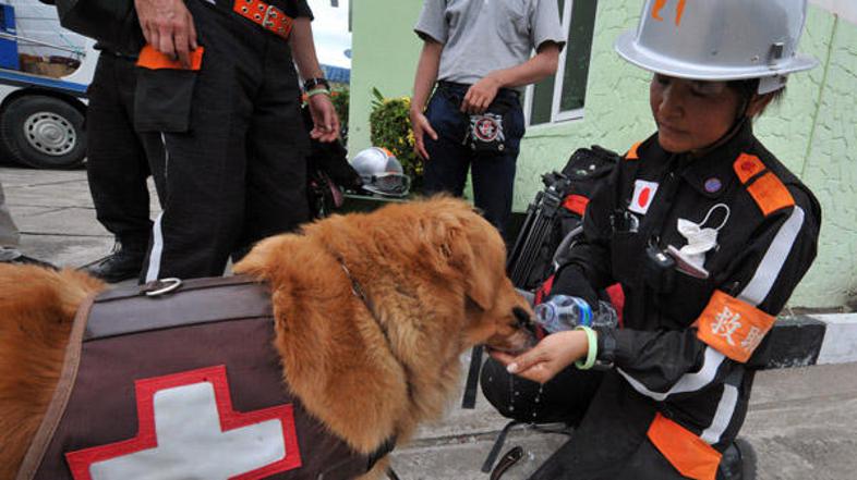 Na huje prizadeta območja pride pomoč iz večih držav, tako so pripadniki slovens