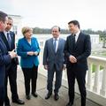 Hollande, Obama, Merklova, Cameron in Renzi