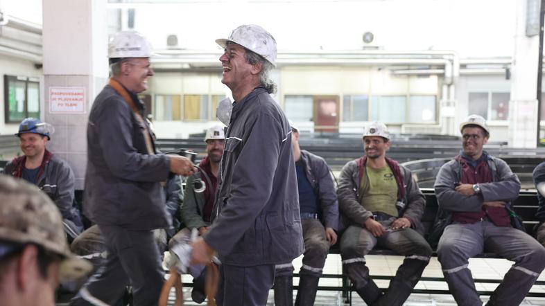 Robert Golob Premogovnik Velenje, rudarji