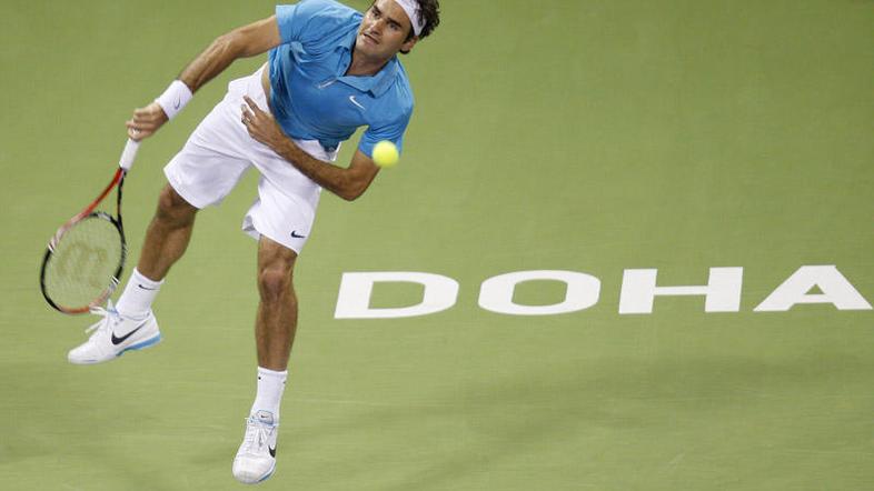 Švicar Roger Federer je turnir v Katarju končal v polfinalu. (Foto: Reuters)