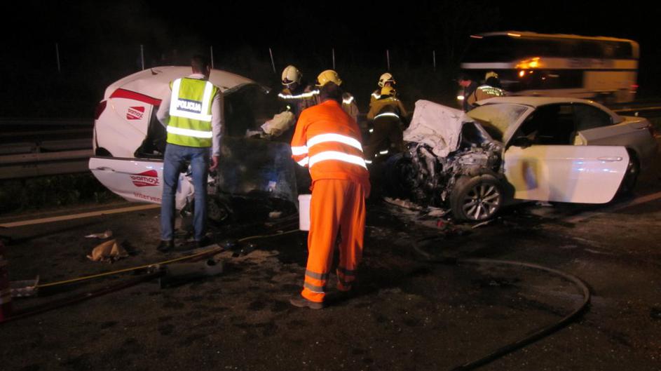 nesreča na obvoznici