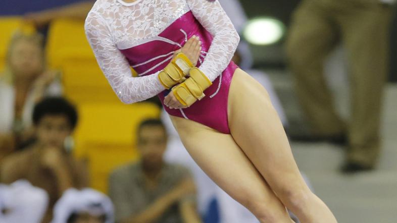 sport 18.04.13. Teja Belak, slovenska gimnasticarka, Teja Belak of Slovenia perf