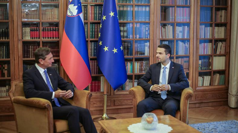 Borut Pahor, predsednik republike, in Matej Tonin, predsednik državnega zbora