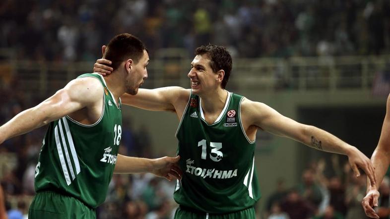 Panathinaikos CSKA Moskva končnica četrtfinale Evroliga Mačiulis Diamantidis