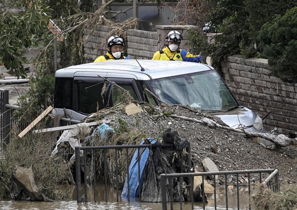 Tajfun Hagibis zadel Japonsko