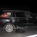 Nesreča Lipce, voznik in potnik padla iz avtomobila