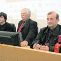 Klemen Mihalič (prvi z leve) bo odgovoren za Cvičkarijo, Ivo Kuljaj in Jože Žura