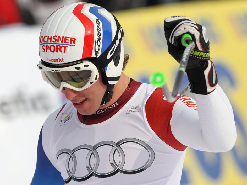 Mladi Švicar Carlo Janka je najhitreje presmučal zadnji veleslalom v letošnji se