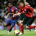 Samuel Eto'o je prvič letos v španskem prvenstvu zaigral za Barcelono.