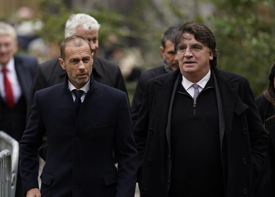 Aleksander Čeferin, pogreb Bobbyja Charltona | Avtor: Profimedia