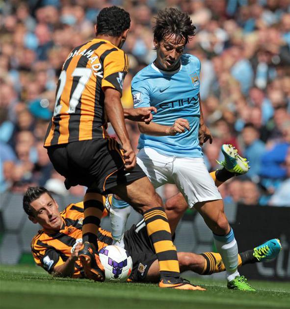 Koren Elmohamady Silva Manchester City Hull Premier League Anglija liga prvenstv