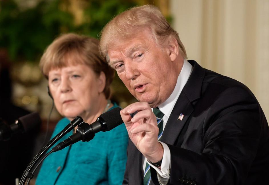 Angela Merkel in Donald Trump