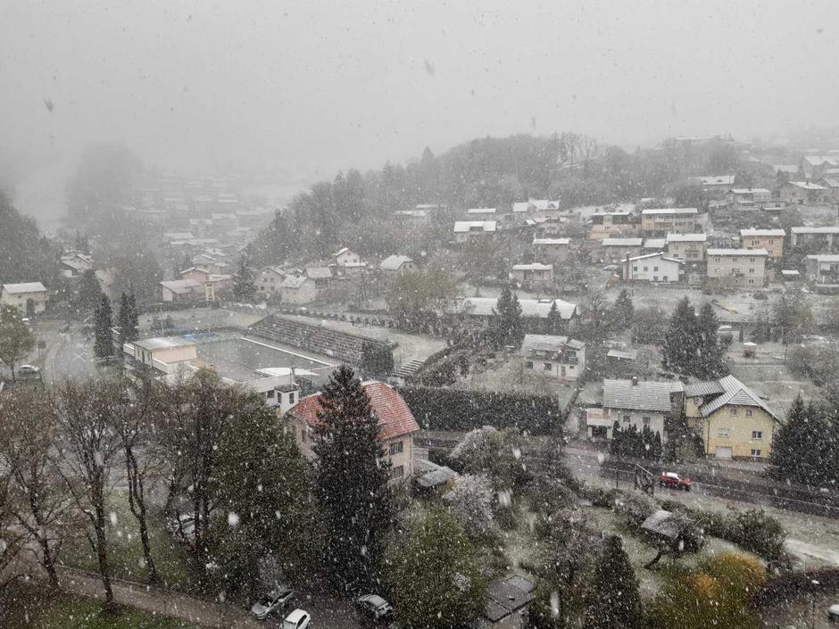 Sneg v Trbovljah | Avtor: Ž24