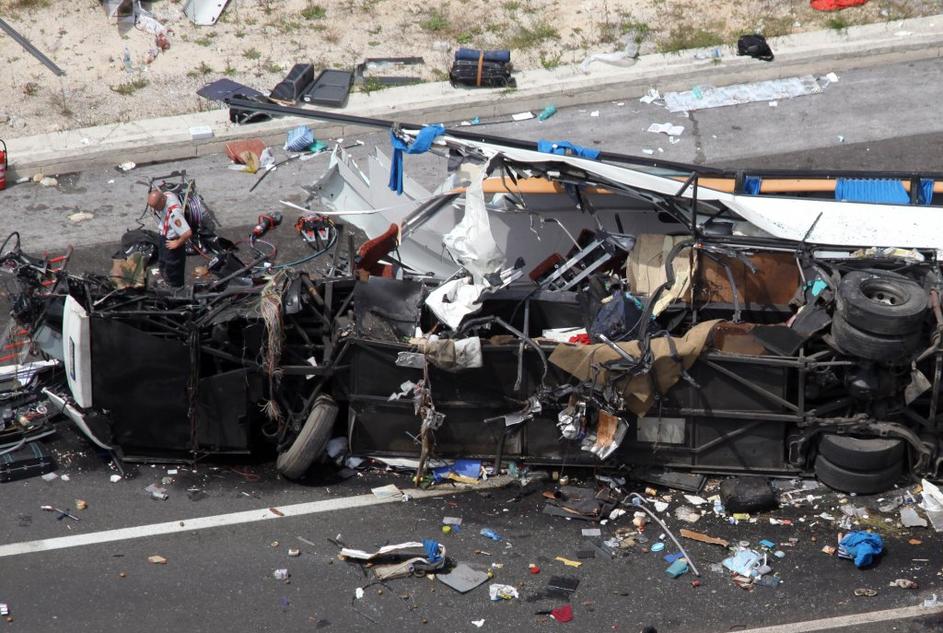 Nesreča češkega avtobusa na Hrvaškem.