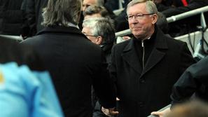 Ferguson Mancini Manchester City Manchester United derbi Premier League Anglija 