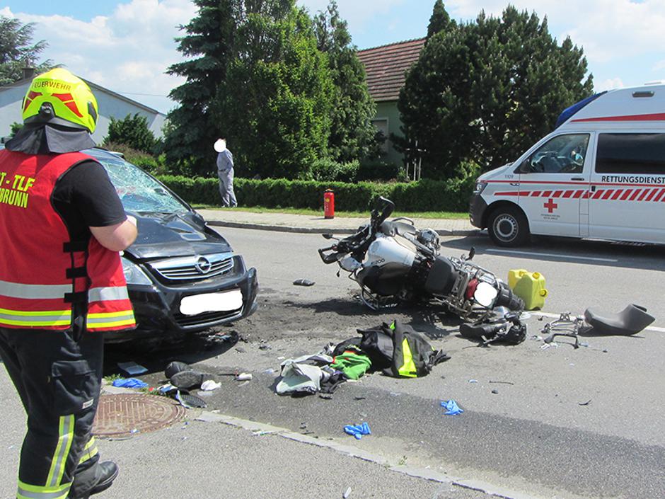 Nesreča motorista | Avtor: Gasilci FF Breitbrunn