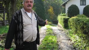 Če se bo motenje posesti nadaljevalo, bo Anton Zupan prisiljen postaviti fizično