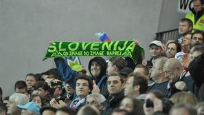 Navijači na tekmi Slovenija - Gruzija v Kopru