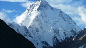 K2 himalaja gora vrh sneh