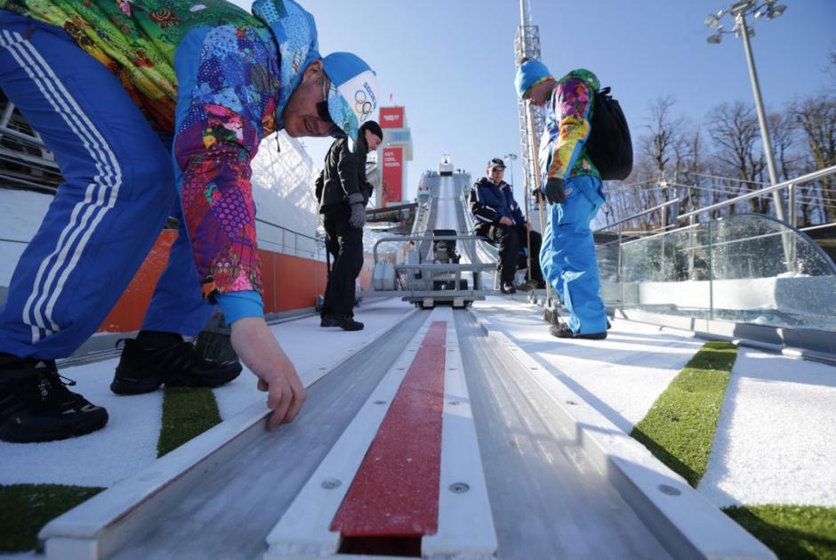 Soči 2014 olimpijske igre smučarski skoki skakalnica | Avtor: EPA