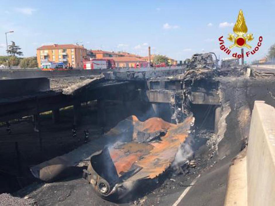 Eksplozija pri Bologni | Avtor: Epa