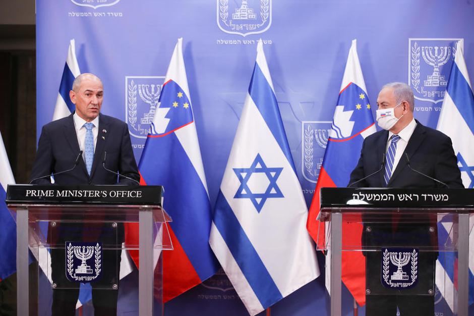 Janez Janša in Benjamin Netanyahu | Avtor: Epa