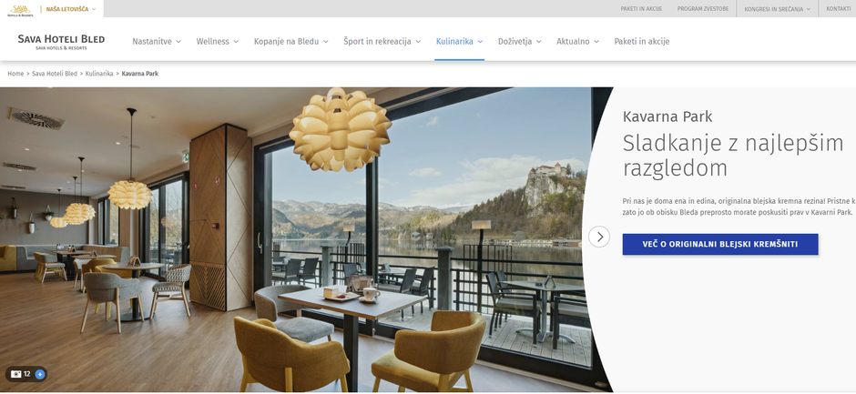 Kavarna Park | Avtor: slika zaslona