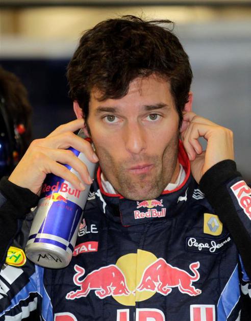 Mark Webber Red Bull boks