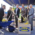 Postavitev temeljnega kamna za gradnjo trgovine Ikea v Ljubljani