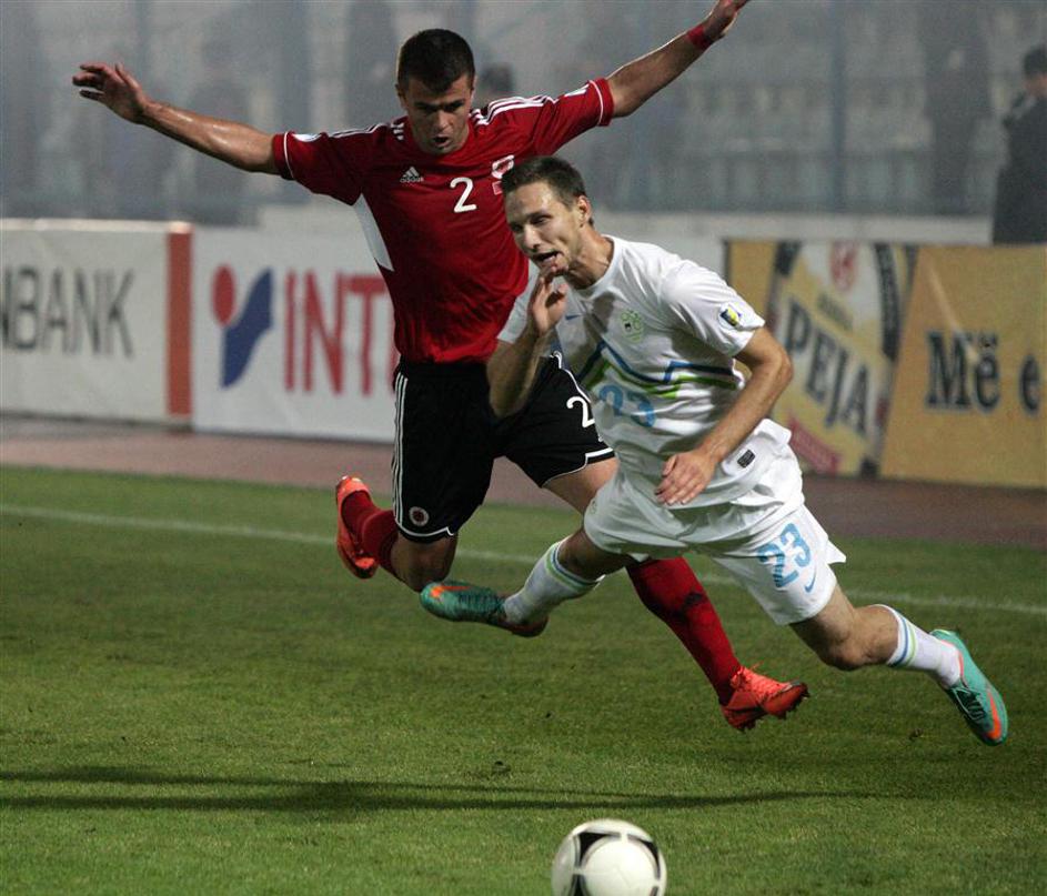 Lila Matavž Albanija Slovenija Tirana kvalifikacije SP 2014 Brazilija