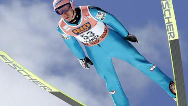 Avstrijec Martin Koch ni uspel zadržati visoke prednosti. Tako se mu je prva zma