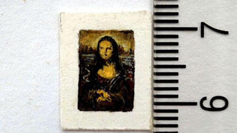 Najmanjša Mona Lisa na svetu.