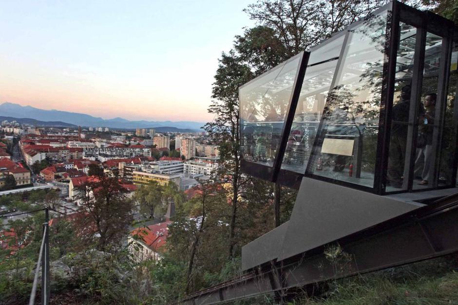 Vzpenjača na ljubljanski grad. | Avtor: Saša Despot