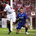 Evropska liga polfinale Sevilla Valencia Guaita Mbia petka peta gol zadetek stre