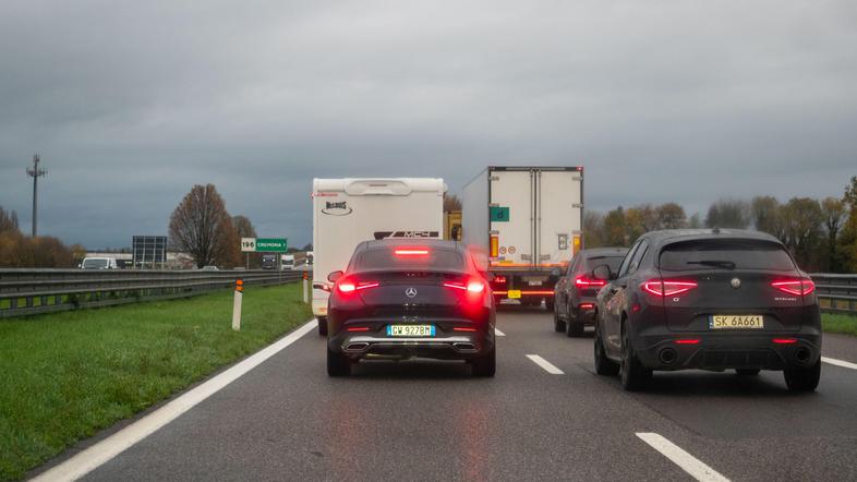 gneča italija avtocesta