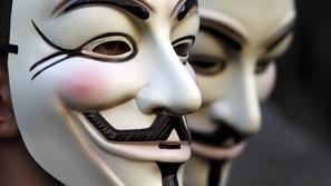 Maska, ki je postala simbol Anonymous.