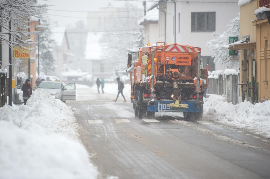 Sneg na ljubljanskih ulicah. | Avtor: Anže Petkovšek