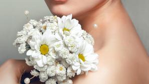 ženska, nevesta, šopek