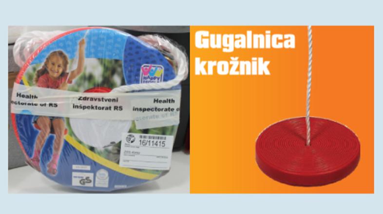 gugalnica krožnik odpoklic