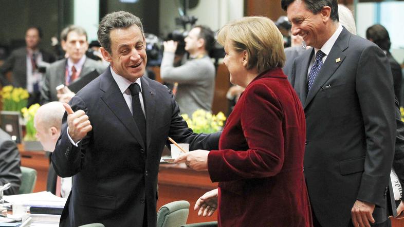 Boris Pahor, Nicolas Sarkozy, Angela Merkel