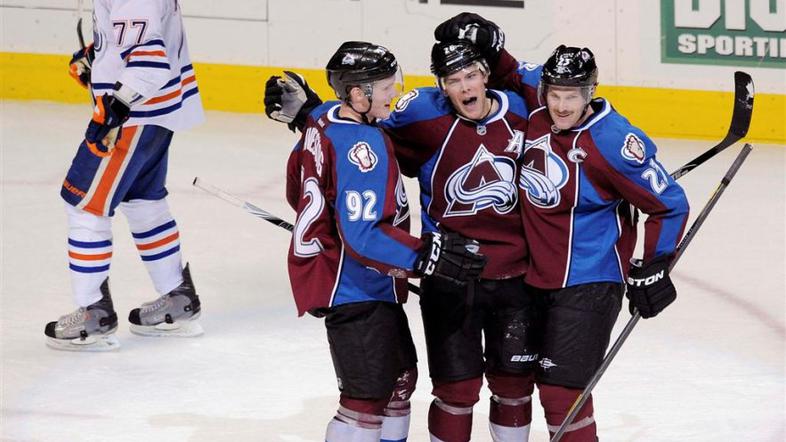 Colorado Avalanche Edmonton Oilers NHL Stastny Iandeskog Hejduk