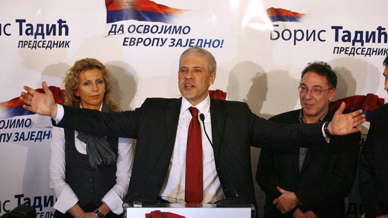 Tadić je vesel, da so se Srbi na volitvah izrekli za proevropsko politiko. (Foto