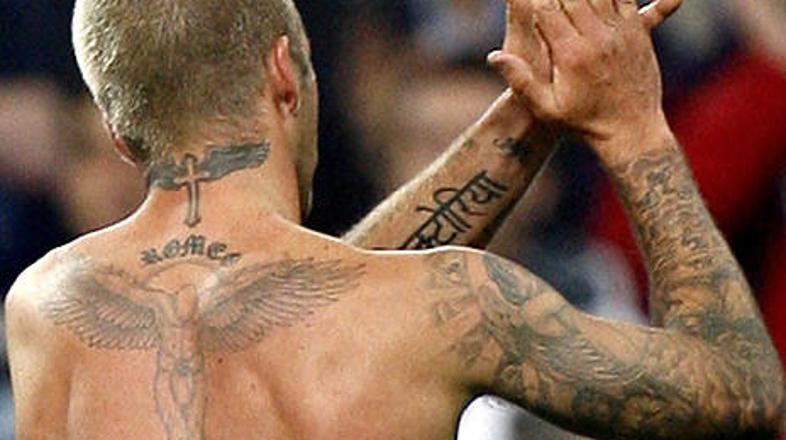 David ima po Victorijinem mnenju že dovolj tatujev.