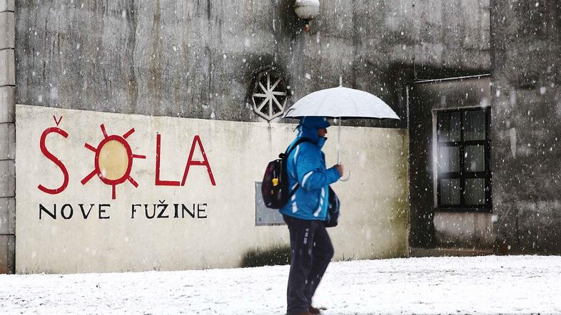 Slovenija 24.01.2014 OS Fuzine kjer naj bi Darij Juzna opravljal druzbenokoristn