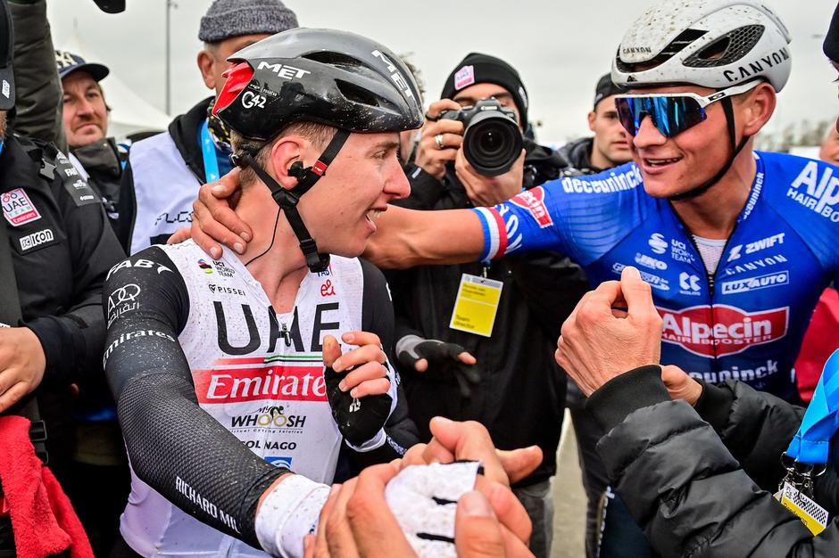 Tadej Pogačar in Mathieu van der Poel | Avtor: Profimedia