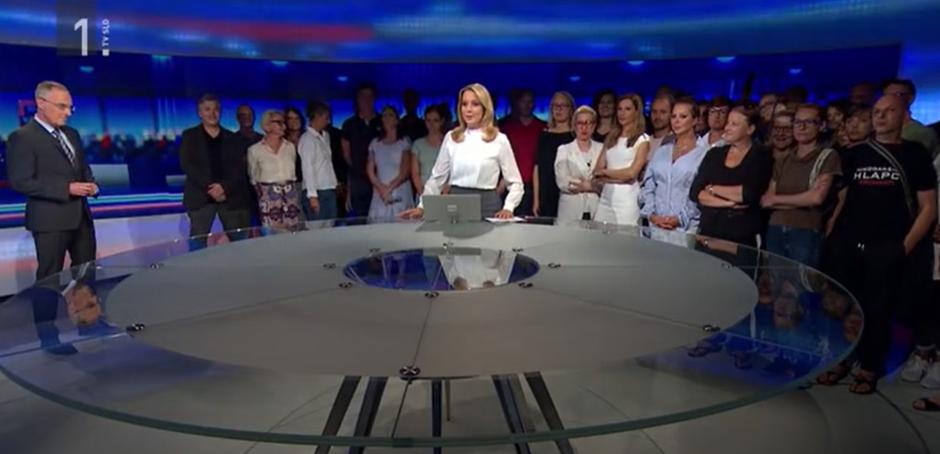 Protest zaposlenih na RTVS | Avtor: zajem zaslona
