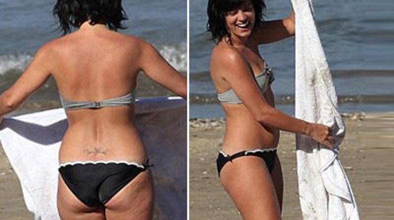 Lily je razkrila tudi svoj celulit. (Foto: Tportal)